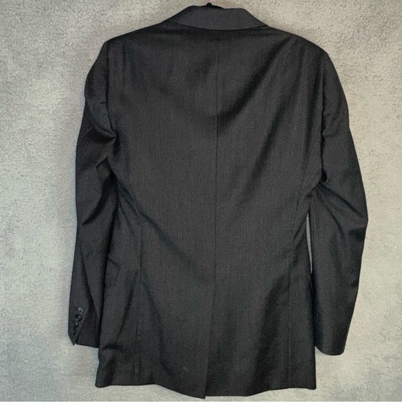 Theory Single Breasted Tailored Dark Gray Men's 38 Regular 30 Blazer - Picture 5 of 15